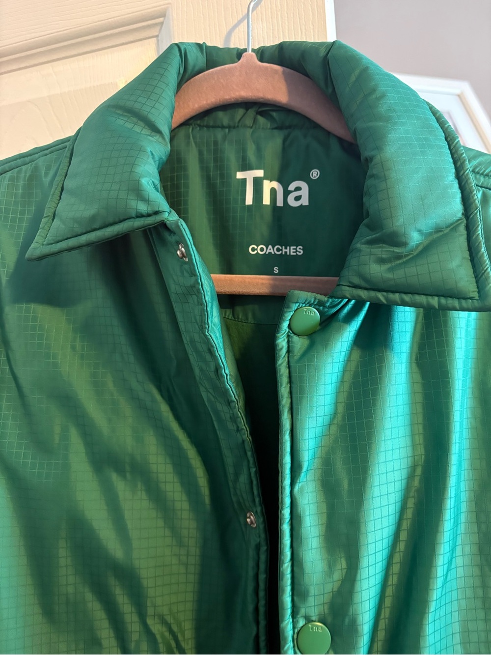 Tna Green Quilted Coach Jacket